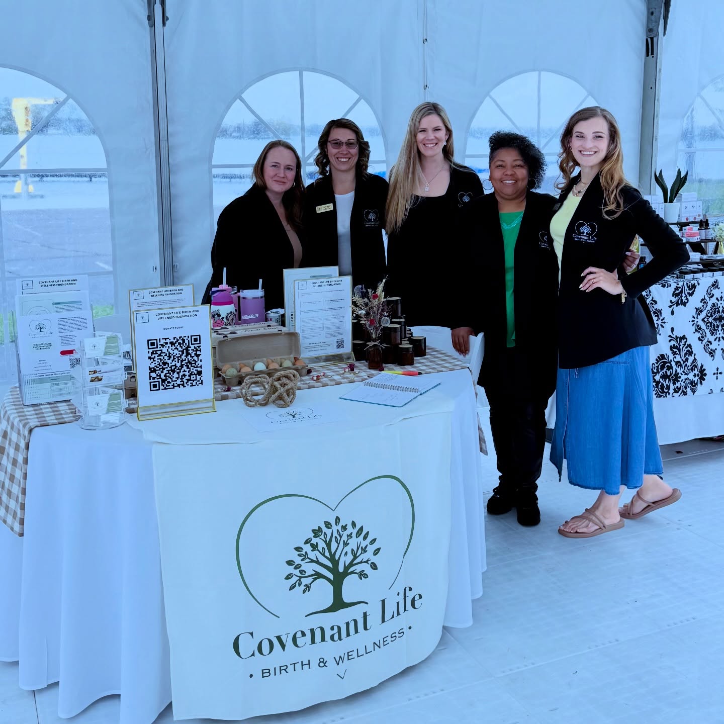 The Covenant Life team at their booth
