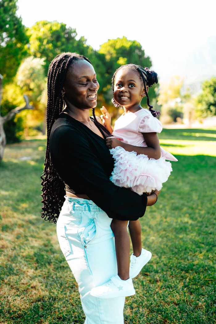 A mother and her daughter